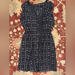 Chic Black Floral Midi Dress